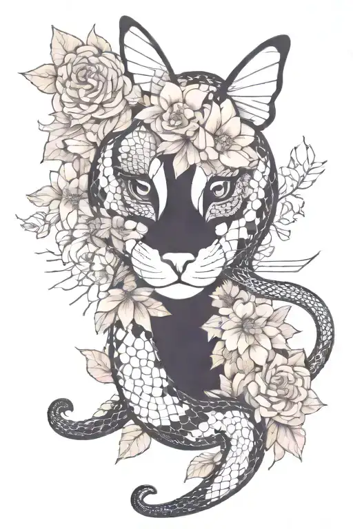 Snake Flowers Couple