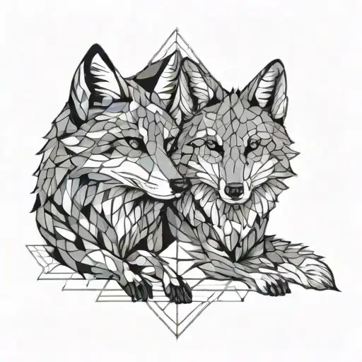 A Fox And A Wolf Friendship