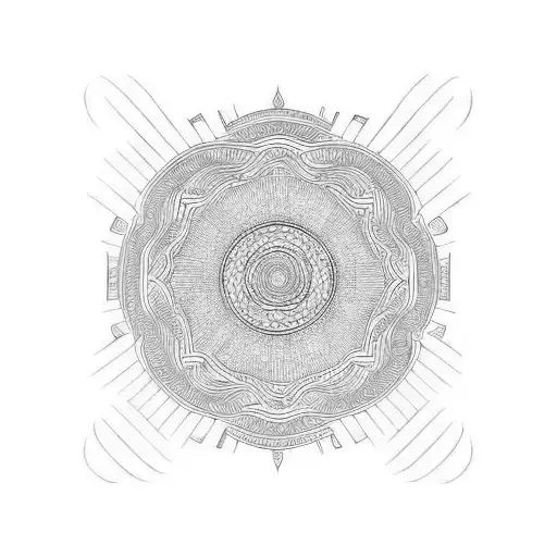 A Mesmerizing Pattern Of Swirling Wood Grain And Cloud Formations