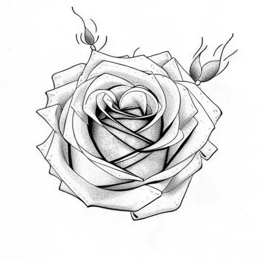 Rose And Lines