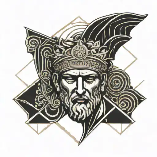 Stoic Greek Roman Face