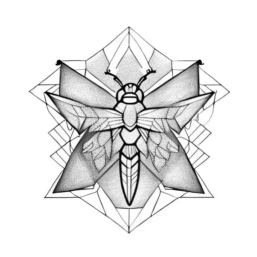 Three Triangles With Bumble Bee