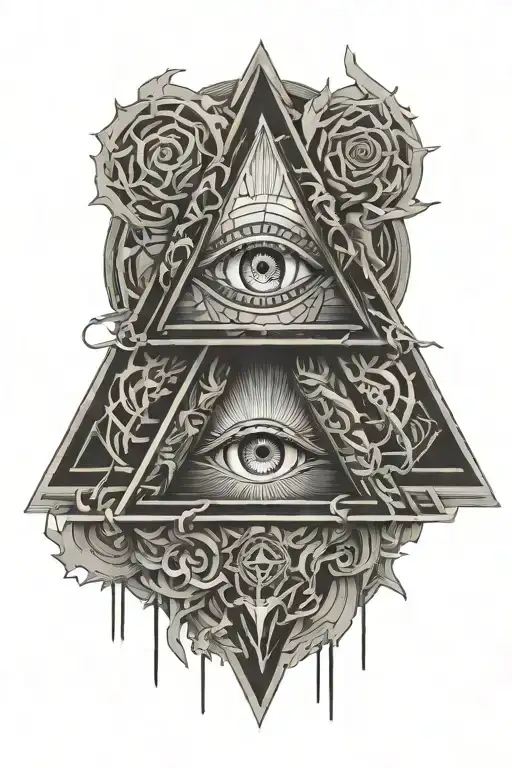 Bones Surrounding The All Seeing Eye