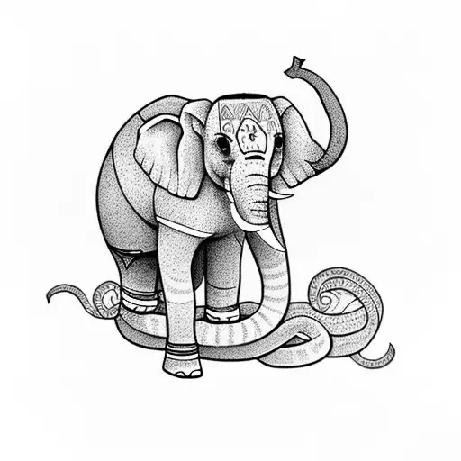 Elephant Inside Snake