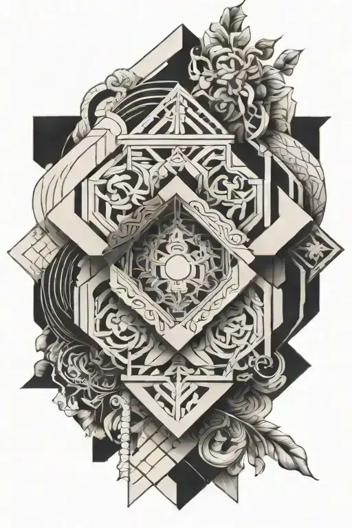 Christian & Asian Culture Weaving Elements Like