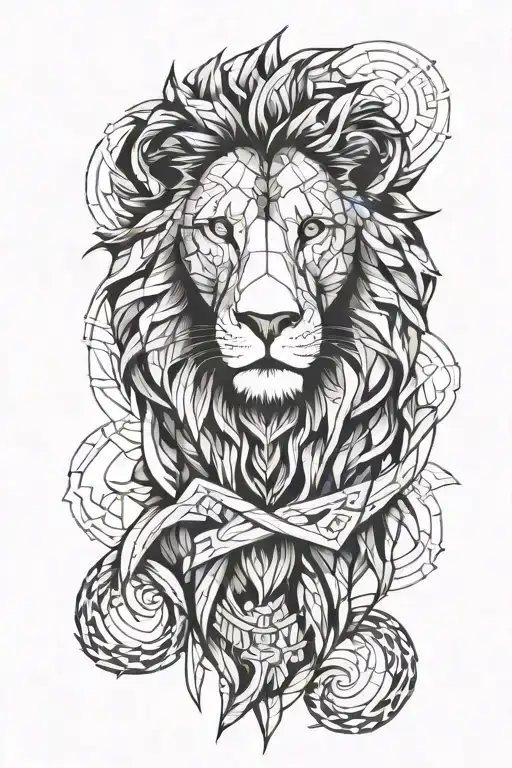 Symmetric Lion Birth Symbol