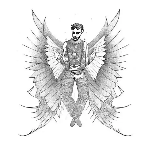 Man With Dragon Wings