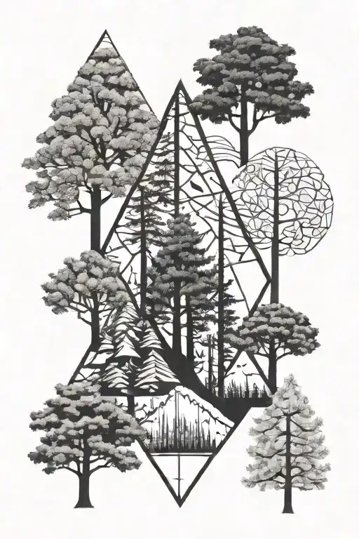 Forest Trees Looking