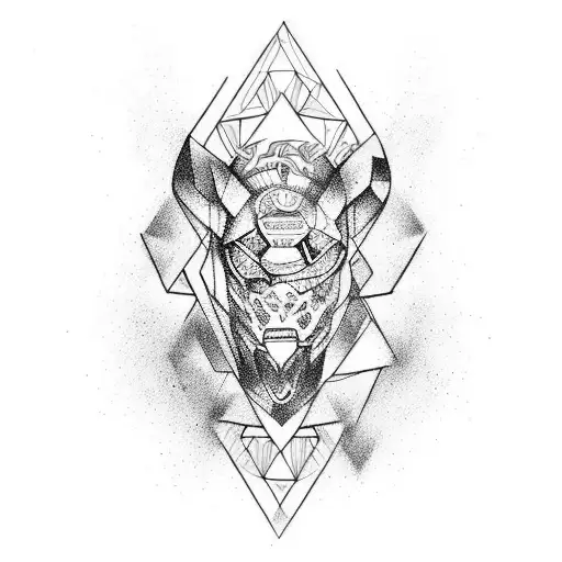 Combine Elements Of Hardstyle Music And Abstract Drawing In A Tattoo Design