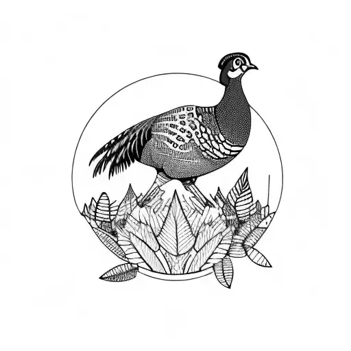 Pheasant In A Forest