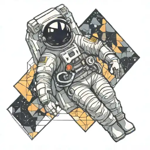 Astronaut Floating In Space