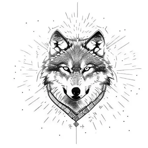 Wolf With Rajput Warriors