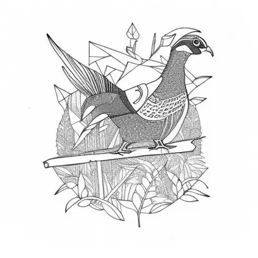 Pheasant In A Forest