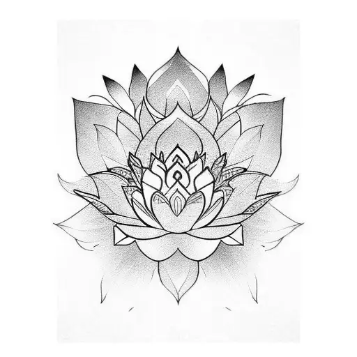 Anubis And Bouquet Of Lotus Flowers Sleeve