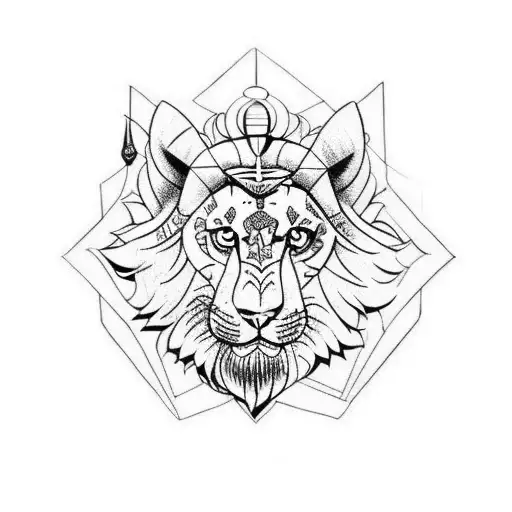 Combined Tatoo Of Leo Scorpio And Lord Shiva