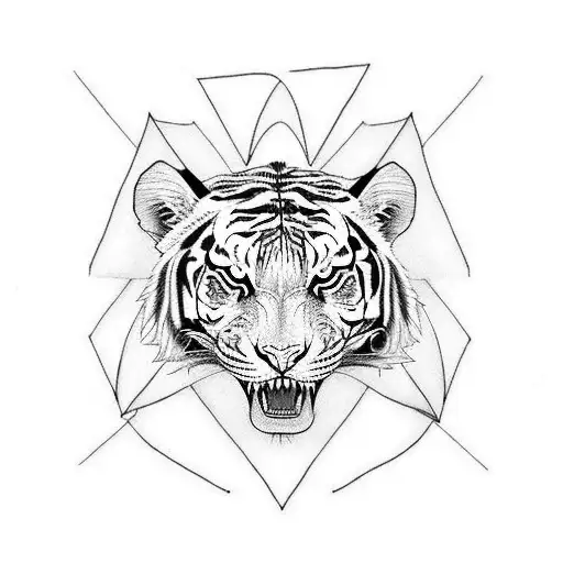 Albino Tiger With Wings