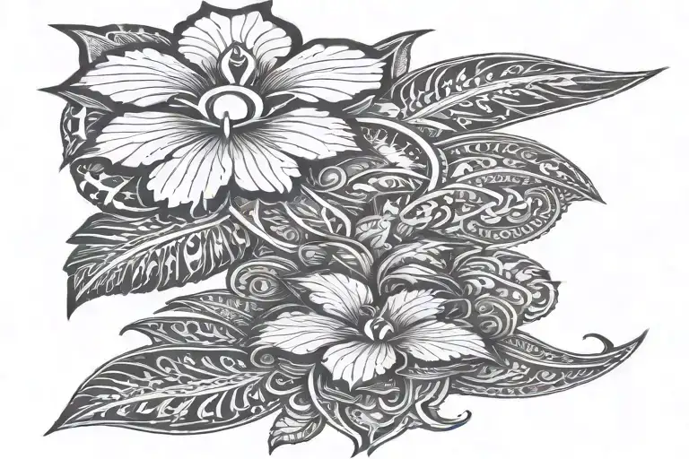 Male Hawaiian Tattoo That Is Not Polynesian