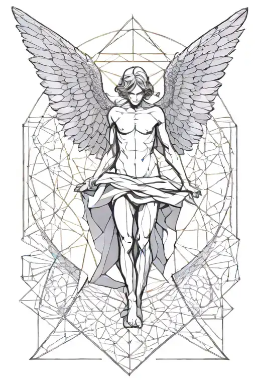 Fallen Angel With Golden Ratio