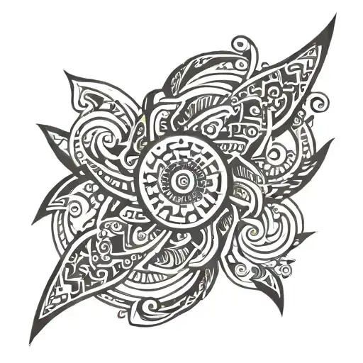 Imagine Tribal Tattoo Design Include Indian Culture And It's Designed