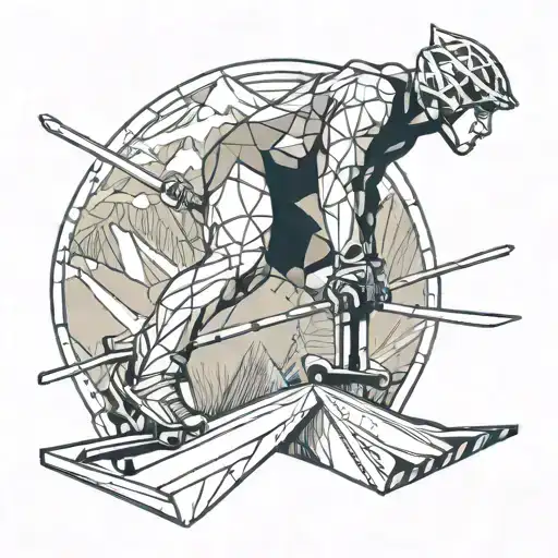 Mountains Skiing Gymnastics Pommel Horse