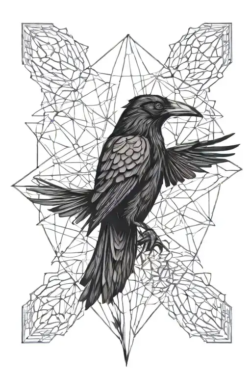 Raven Sacred Geometry Patterns