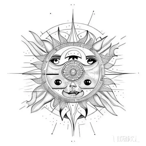 Sun And Moon Combined But To To Mish Bohemian