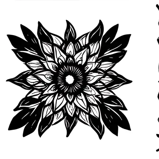 Mandala Ornemental Lotus Flower Blooming