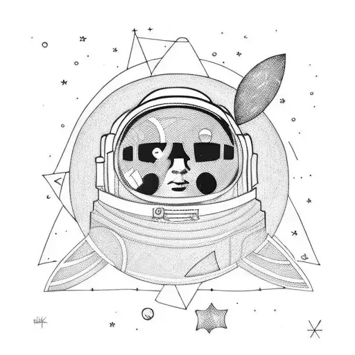 Astronaut Swiming In They Moon