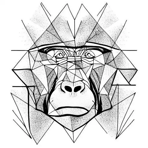 Gorilla In Triangle