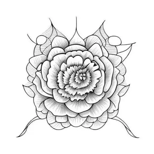 Bee And Pink Carnation