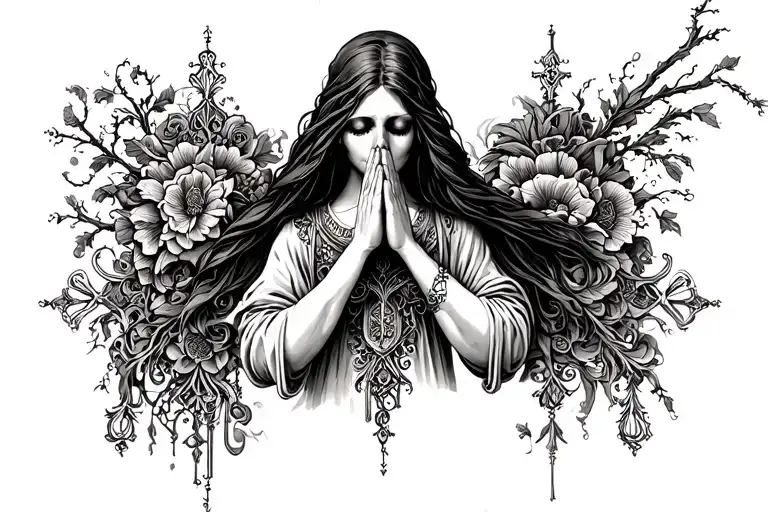 Religious Woman Praying