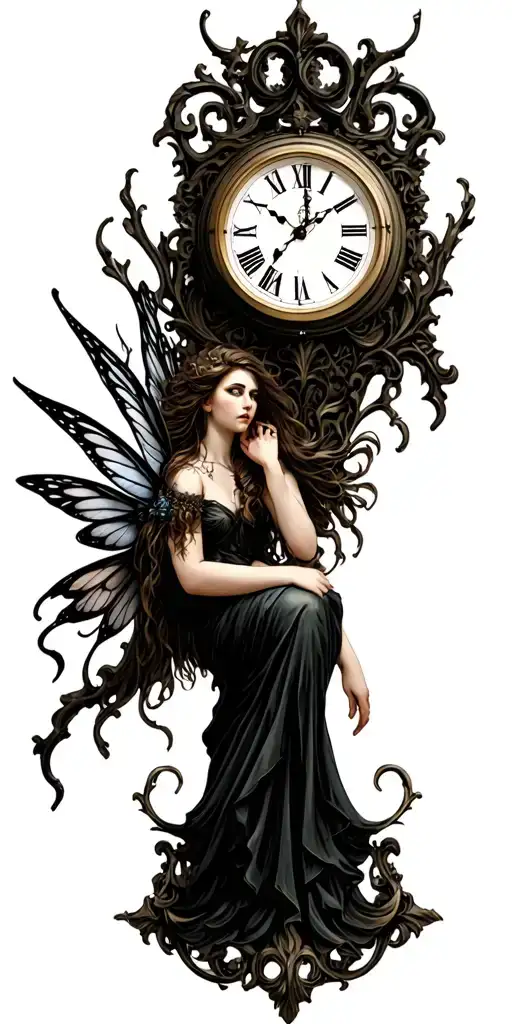 Fairy On Clock