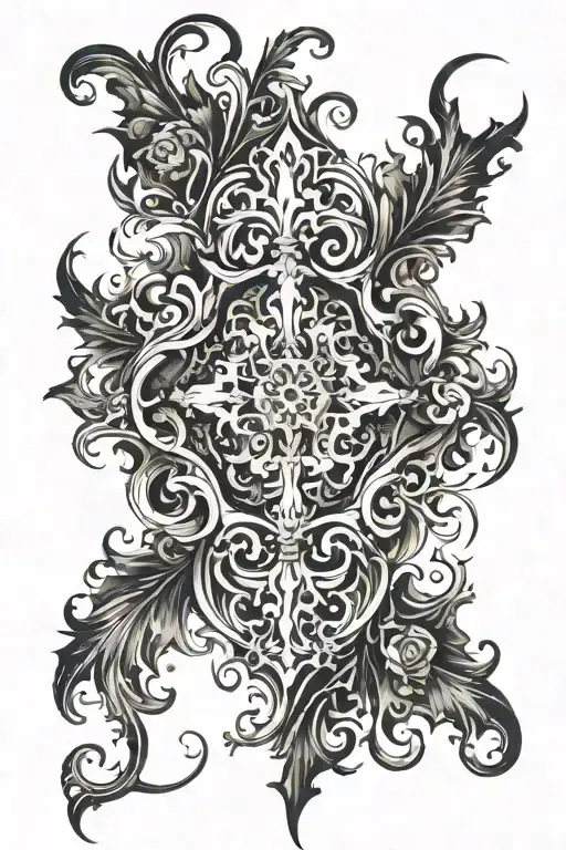 Sleeve Tattoo Elegant Fire