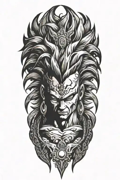 Super Saiyan With Indian Headress