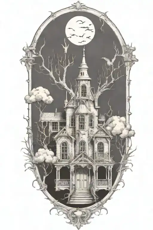 Dead Rat Flayed Open With Bugs Crawling Out And A House Made Of Cheese