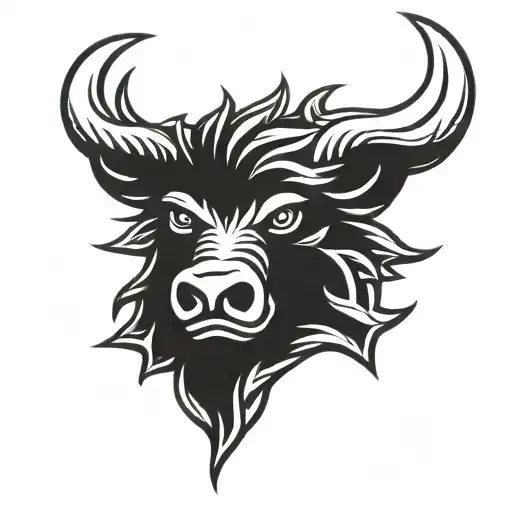 Irish Celtic Boar Head Angry