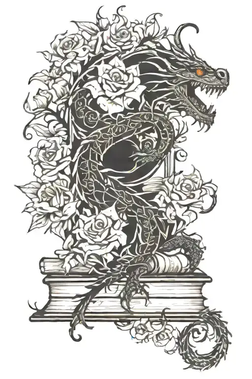 Books Flowers Dragon Harry Poter Guotes