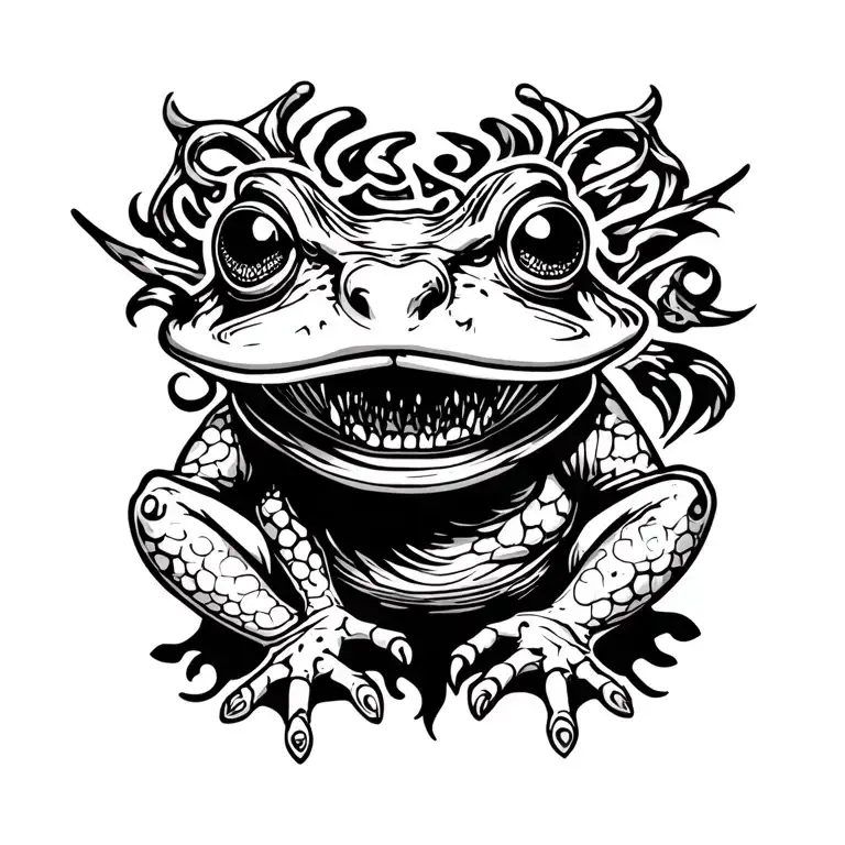 Wizard Frog With A Mustache