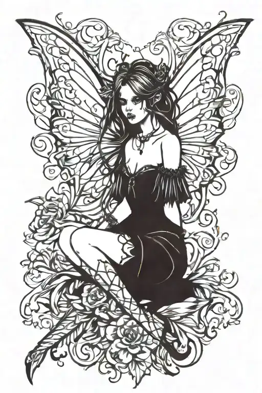 Goth Fairy Sitting