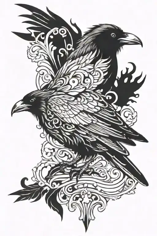 Dark Spooky Gothic Raven