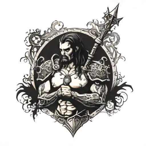 Mighty Warrior Man Standing