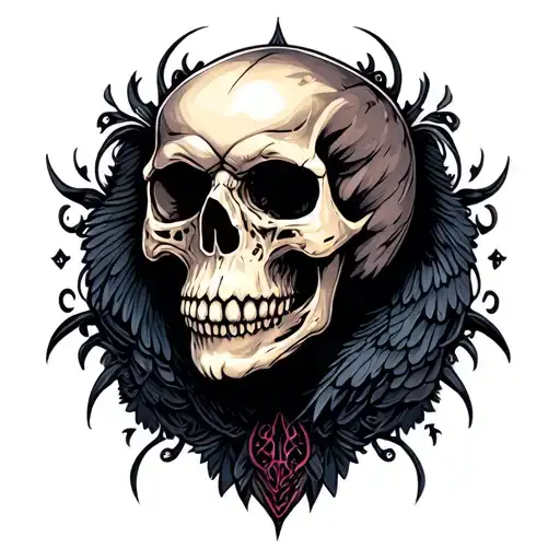 Skull Of Raven