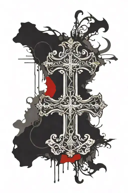 Cross With Filipino Flag And Roman Numeral Birthday With Bible Verse