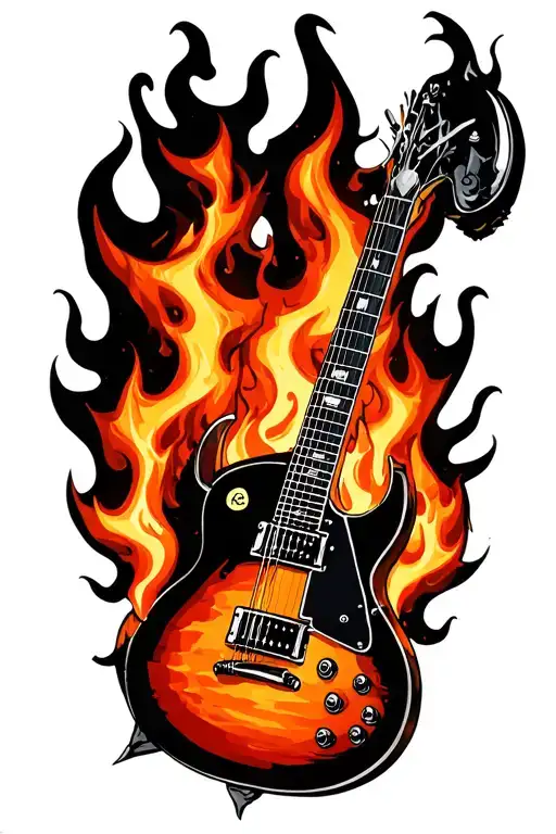 Guitar On Fire