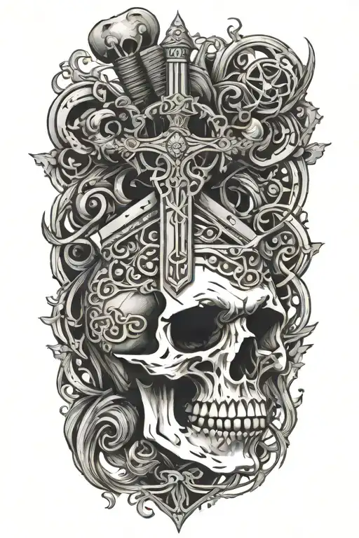 Sword In A Skull