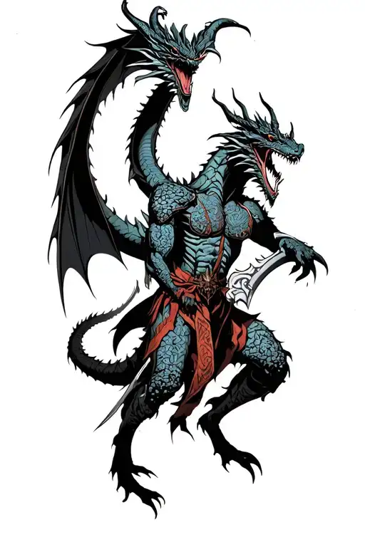 Dragon Slayer Fighting Demon