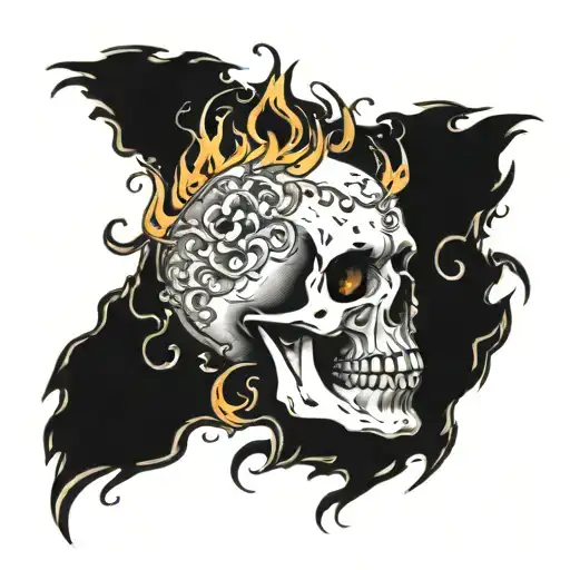Skull On Fire