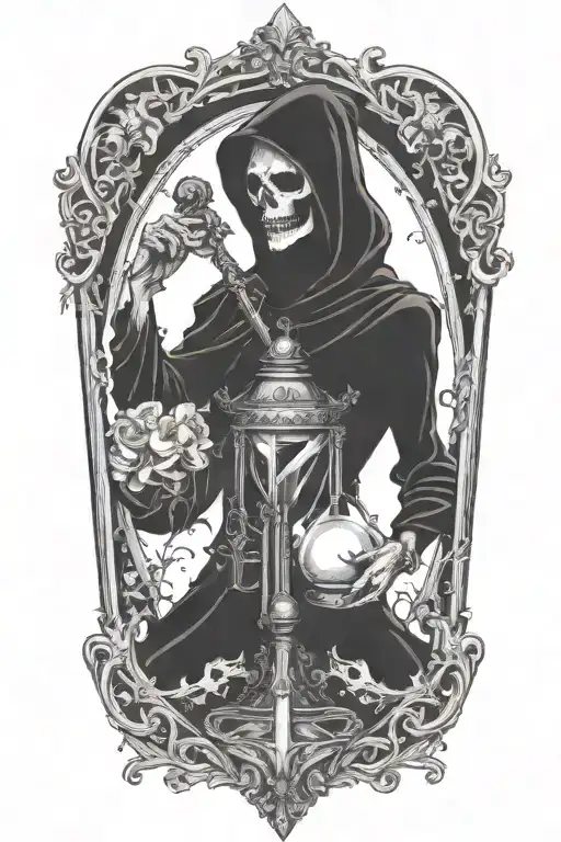 Grim Reaper Hourglass