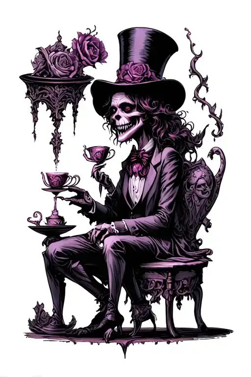 Mad Hatter Tea Party With Monsters