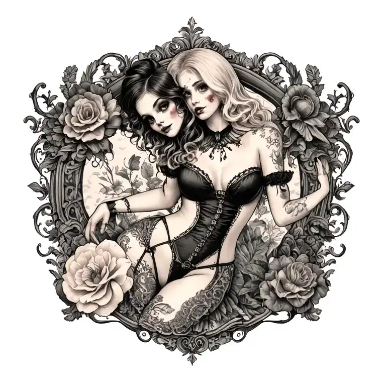 Alice In Wonderland Pinup Girl Bikini